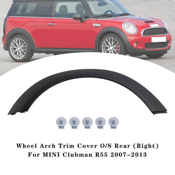 2007-2013 MINI Clubman R55 Wheel Arch Trim Cover O/S Rear Right 51777167594 Generic