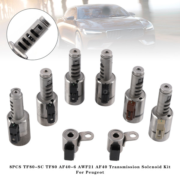 Peugeot 8PCS TF80-SC AF40-6 AWF21 AF40Transmission Solenoid Generic