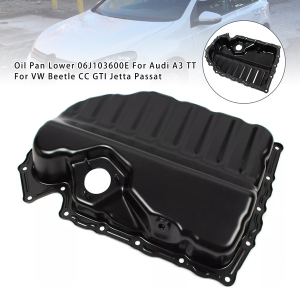 VW Beetle Golf Jetta Passat 2.5L Oil Pan Lower 06J103600E Generic VW Beetle Golf Jetta Passat 2.5L Oil Pan Lower 06J103600E Generic