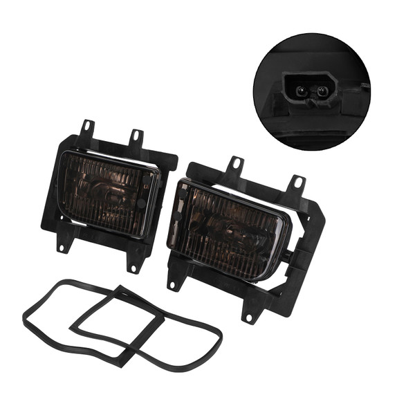 1985-1993 BMW E30 3-Series LH RH Pair Front Bumper Fog Light Without Blubs Generic