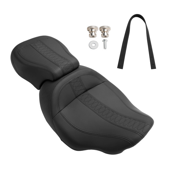 2023-2024 Touring Cvo Glide Rider Passenger Seat Front Rear Cushion Black Generic