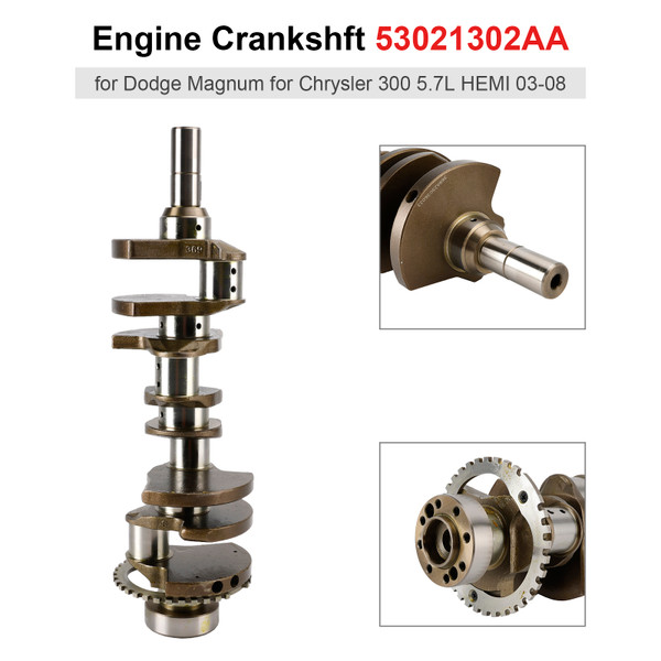 2003-2008 Dodge Charger Durango Magnum Ram 1500 3500 Engine Crankshft 53021302AA Generic