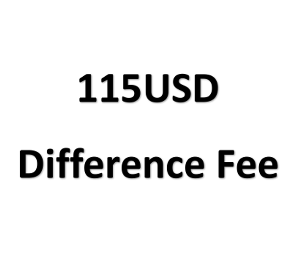 115USD difference 115USD difference