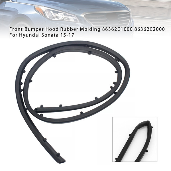 2015-2017 HYUNDAI SONATA Front Bumper Hood Rubber Molding 86362C1000 86362C2000 Generic 2015-2017 HYUNDAI SONATA Front Bumper Hood Rubber Molding 86362C1000 86362C2000 Generic