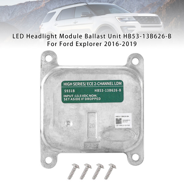 2017-2019 Ford Police Interceptor Utility Explorer LED Headlight Module Ballast Unit HB53-13B626-B Generic 2017-2019 Ford Police Interceptor Utility Explorer LED Headlight Module Ballast Unit HB53-13B626-B Generic