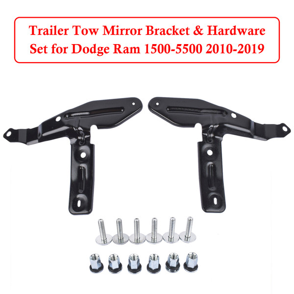 2011-2018 Dodge Ram 3500 Trailer Tow Mirror Bracket & Hardware Set 68078243AA 68078242AA Generic