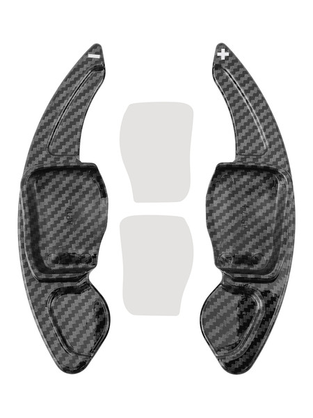 2024 Skoda Superb Carbon Look Steering Wheel Paddle Shifter Extension Black Generic