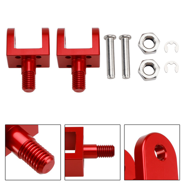 Red Foot Pegs Mounting Bracket fit for Sur Ron Light Bee X/S Segway X160 X260