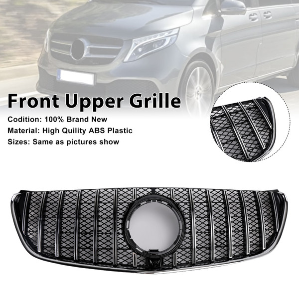 2014-2019 Mercedes Benz V-Class W447 Pre-Facelift Front Upper Grille Chrome Generic 2014-2019 Mercedes Benz V-Class W447 Pre-Facelift Front Upper Grille Chrome Generic