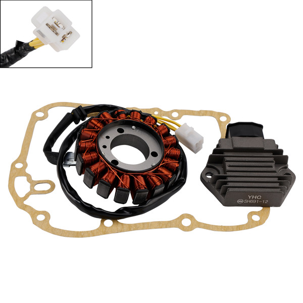 2001-2004 Honda SH 125 150 Magneto Coil Stator+Voltage Regulator+Gasket Assy 31120-KGF-912 Generic