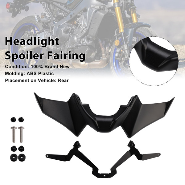 2021-2024 Yamaha MT-07 Headlight Spoiler Black Generic 2021-2024 Yamaha MT-07 Headlight Spoiler Black Generic
