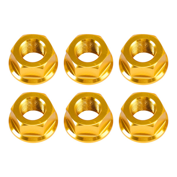 2016-2024 Ducati Diavel 1260 XDiavel Rear Sprocket Carrrier Flange Nuts Set M10x1.0 Gold Generic