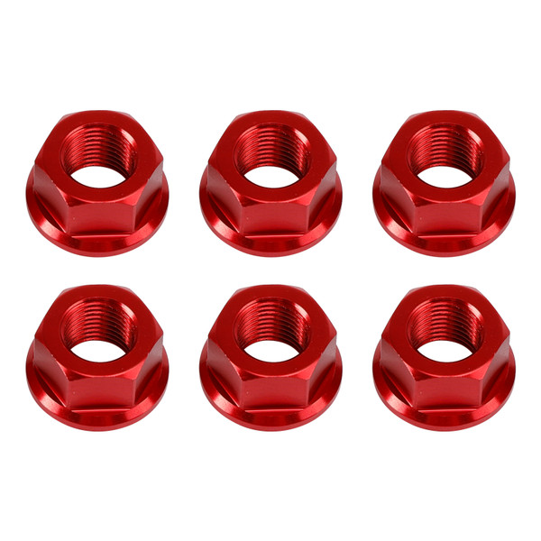 2016-2024 Ducati Diavel 1260 XDiavel Rear Sprocket Carrrier Flange Nuts Set M10x1.0 Red Generic