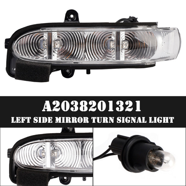 2002-2006 Mercedes-Benz E-Class W211 S211 Facelift Left Side Mirror Turn Signal Light A2038201321 Generic