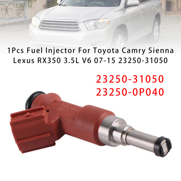 2006-2010 Toyota Sienna 6 Cyl 3.5L 1Pcs Fuel Injector 23250-31050 Generic