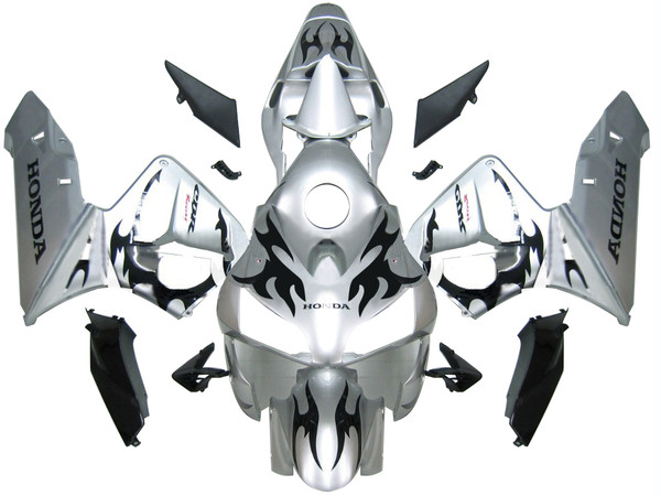 Fairings Honda CBR 600 RR Silver & Black Tribal Tatoo Racing (2003-2004) Fairings Honda CBR 600 RR Silver & Black Tribal Tatoo Racing (2003-2004)