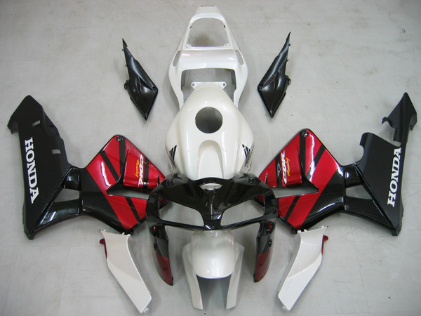 Fairings Honda CBR 600 RR Black Red Silver CBR Racing (2005-2006) Fairings Honda CBR 600 RR Black Red Silver CBR Racing (2005-2006)