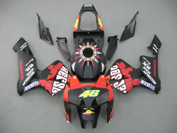 Fairings Honda CBR 600 RR Black Matte  Valentino Rossi Racing (2005-2006) Fairings Honda CBR 600 RR Black Matte  Valentino Rossi Racing (2005-2006)