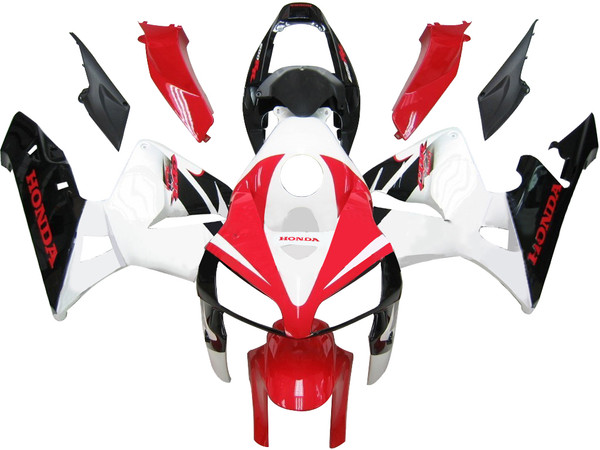 Fairings Honda CBR 600 RR Red White Black CBR Racing (2005-2006) Fairings Honda CBR 600 RR Red White Black CBR Racing (2005-2006)