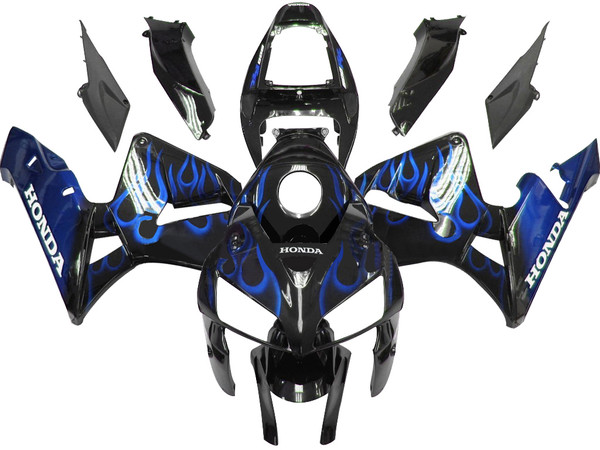 Fairings  Honda CBR 600 RR Black & Blue Flame Racing (2005-2006) Fairings  Honda CBR 600 RR Black & Blue Flame Racing (2005-2006)