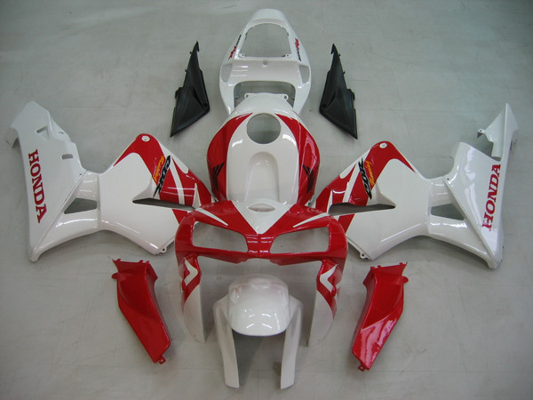 Fairings Honda CBR 600 RR White & Red CBR Racing (2005-2006) Fairings Honda CBR 600 RR White & Red CBR Racing (2005-2006)