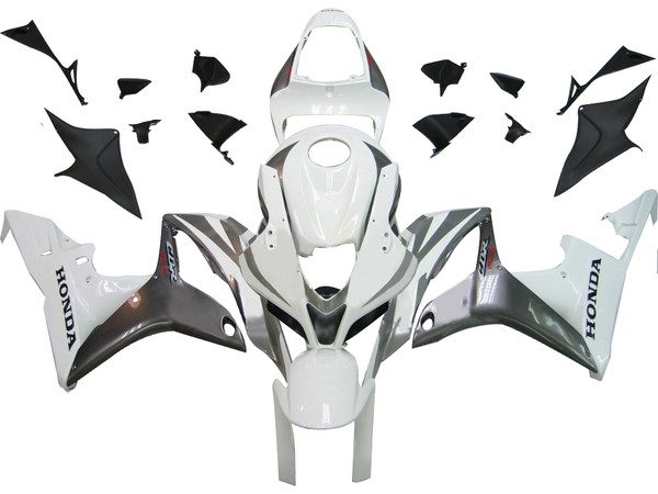 Fairingsr Honda CBR 600 RR White & Silver CBR Racing (2007-2008) Fairingsr Honda CBR 600 RR White & Silver CBR Racing (2007-2008)