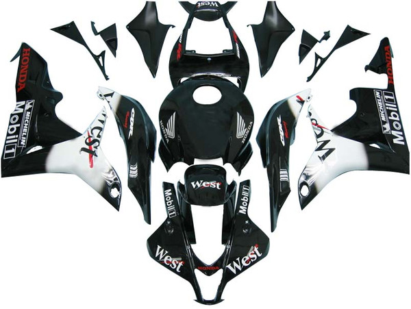 Fairings Honda CBR 600 RR Black West Racing (2007-2008) Fairings Honda CBR 600 RR Black West Racing (2007-2008)