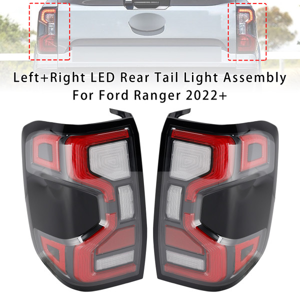 2022+ Ford Ranger Left+Right LED Rear Tail Light Assembly Generic