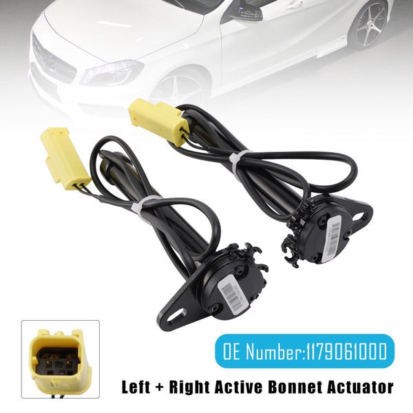 2013-2018 Mercedes A Class W176 Left+Right Side Active Bonnet Actuator 1179061000 Generic