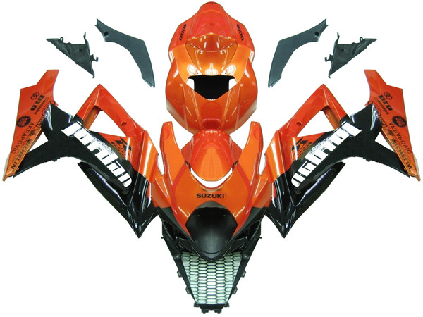 Fairings Suzuki GSXR 1000 Orange Metallic & Black Jordan Racing  (2007-2008) Fairings Suzuki GSXR 1000 Orange Metallic & Black Jordan Racing  (2007-2008)