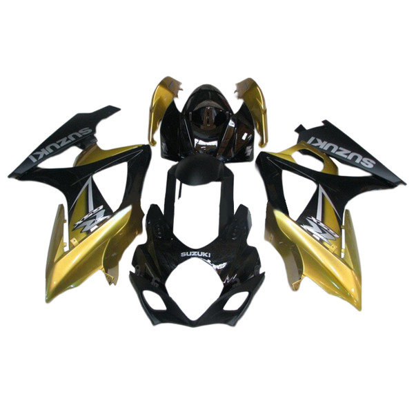 2007-2008 Suzuki GSXR 1000 Black & Gold GSXR Racing Amotopart Fairings Customs Fairing 2007-2008 Suzuki GSXR 1000 Black & Gold GSXR Racing Amotopart Fairings Customs Fairing