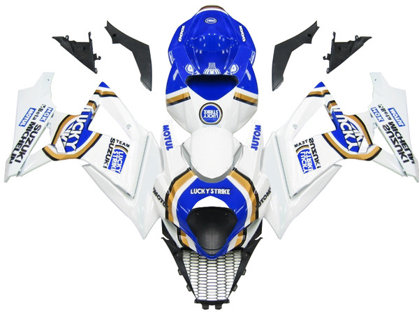 Fairings Suzuki GSXR 1000 White & Blue Lucky Strike Racing  (2007-2008) Fairings Suzuki GSXR 1000 White & Blue Lucky Strike Racing  (2007-2008)