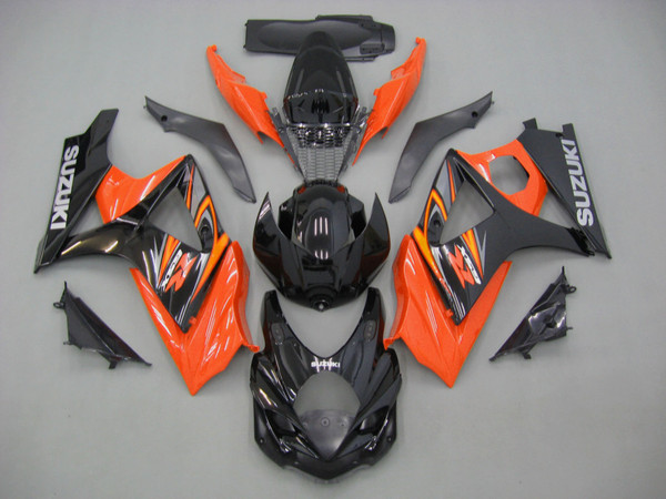 Fairings Suzuki GSXR 1000 Black & Orange GSXR Racing  (2007-2008) Fairings Suzuki GSXR 1000 Black & Orange GSXR Racing  (2007-2008)