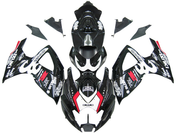 Fairings Suzuki GSXR 600 750 Black Beacon GSXR Racing  (2006-2007) Fairings Suzuki GSXR 600 750 Black Beacon GSXR Racing  (2006-2007)