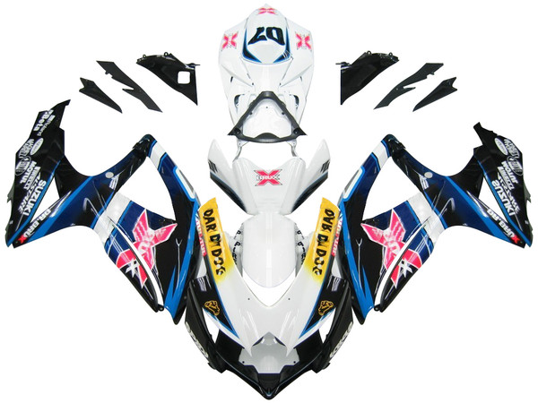 Fairings Suzuki GSXR 600 750 Multi-Color Brux Racing  (2008-2009-2010)