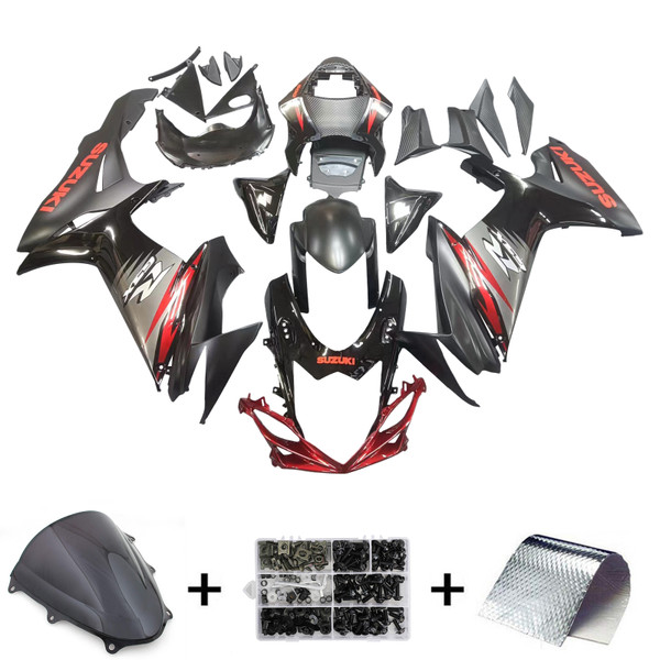 Fairings Plastics Suzuki GSXR600 GSXR750 K11 Black Red GSXR (2011-2023)