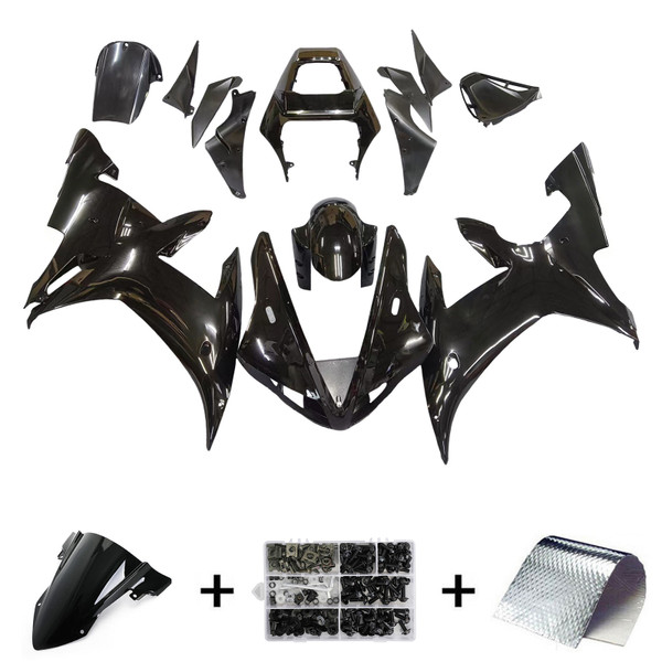 2002-2003 Yamaha YZF-R1 All Black R1 Racing Amotopart Fairings Customs Fairing