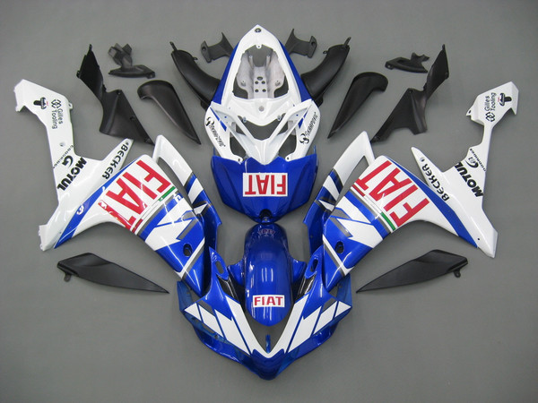 Fairings Yamaha YZF-R1 Blue White FIAT Racing (2007-2008)