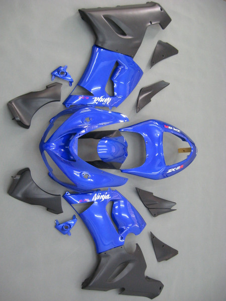 Fairings Kawasaki ZX6R 636 Blue Black Ninja  Racing  (2005-2006) Fairings Kawasaki ZX6R 636 Blue Black Ninja  Racing  (2005-2006)