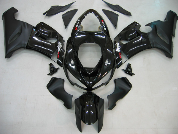 Fairings Kawasaki ZX6R 636 Black ZX6R  Racing  (2005-2006) Fairings Kawasaki ZX6R 636 Black ZX6R  Racing  (2005-2006)