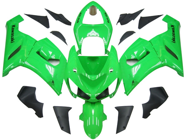 Fairings Kawasaki ZX6R ZX636 Green Ninja Racing  (2005-2006) Fairings Kawasaki ZX6R ZX636 Green Ninja Racing  (2005-2006)