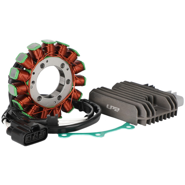 ExtremePowersports Stator & Voltage Regulator Kit For 06-11 Kawasaki Ninja 650/Versys/ER-6 - Includes Gasket
