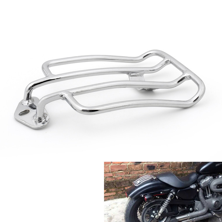 Seat Luggage Rack Solo Harley-Davidson Sportster X L883 1200 (2004-2015) Chrome