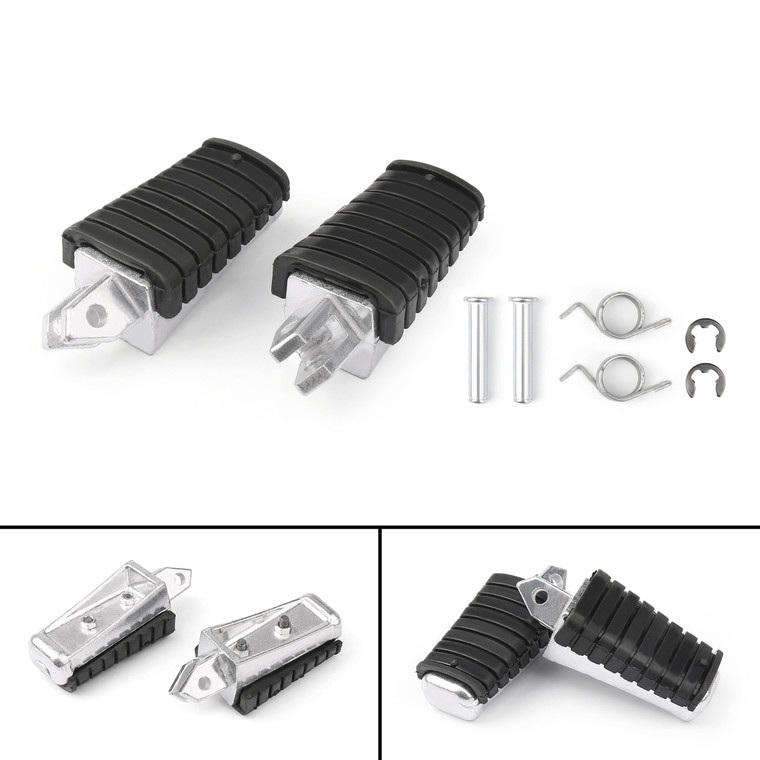 Foot Pegs Front Footrest for Yamaha XV750 VIRAGO 750 (84-98) XV1100 VIRAGO 1100 (88-98) XVS125 DRAG STAR 125 (00-04)
