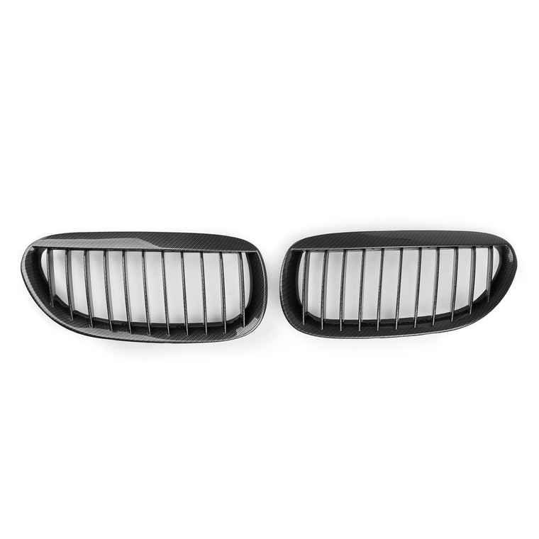2004-2010 BMW E63/E64 M6 2 Door Convertible Coupe Front Kidney Grille Carbon