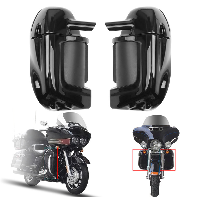 Lower Vented Leg Fairings Glove Box For Harley Touring Road Street Glide 83-13