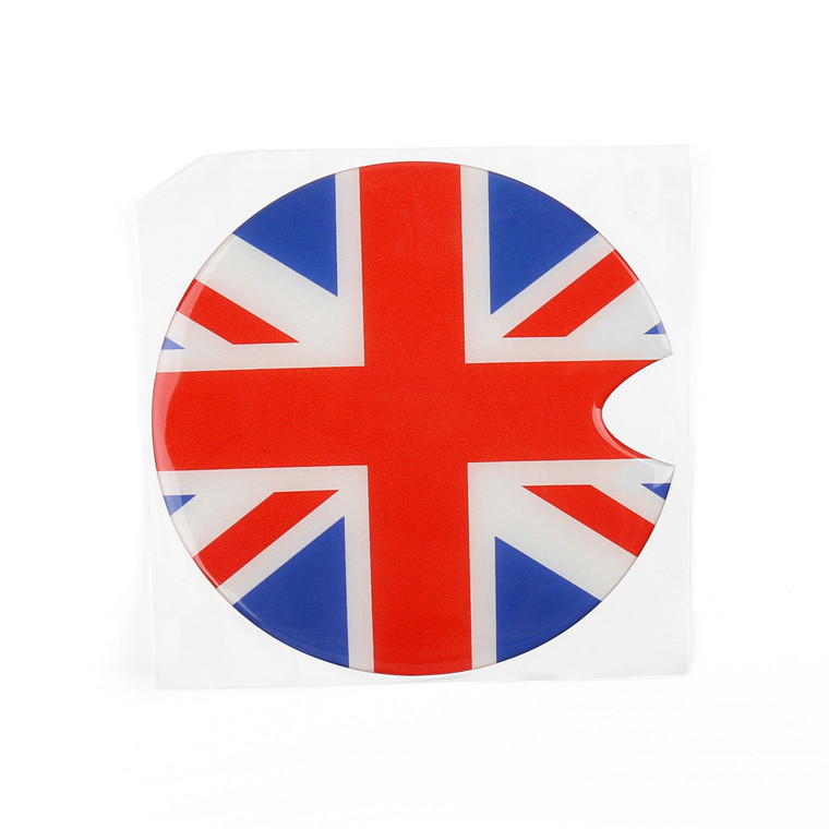 1x Union Jack UK Flag Pattern Vinyl Sticker Decal for Mini Cooper Gas Cap Cover