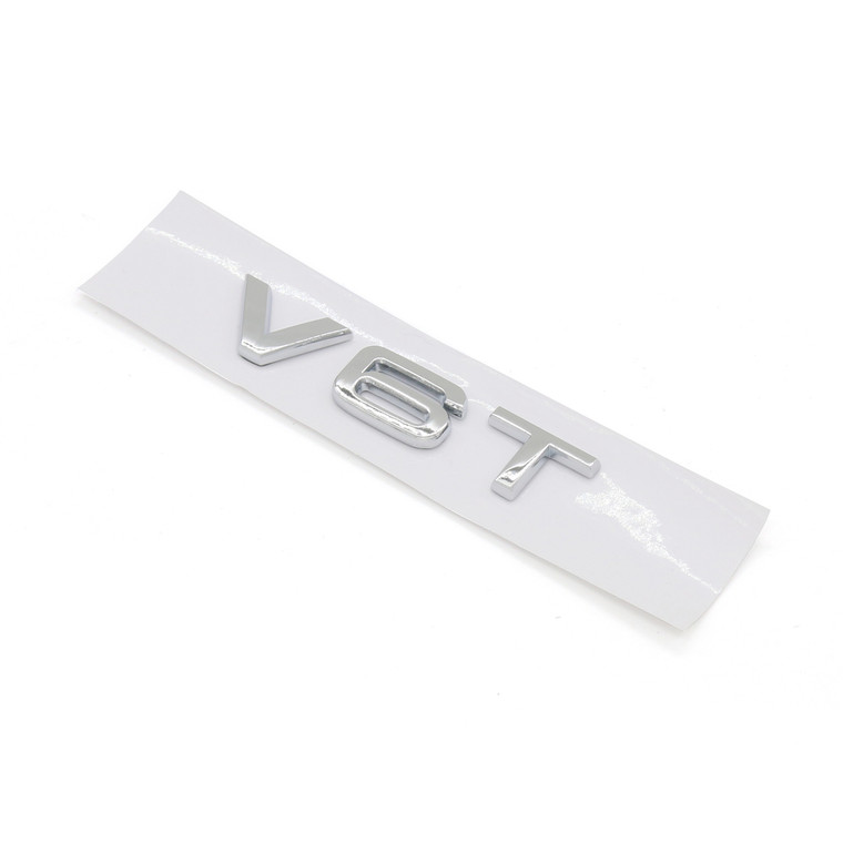 V6T Emblem Badge for AUDI A1 A3 A4 A5 A6 A7 Q3 Q5 Q7 S6 S7 S8 S4 SQ5, Chrome