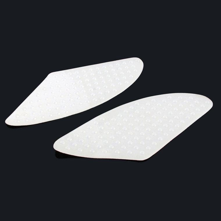 Tank Traction Pad Side Gas Knee Grip Protector Honda Kawasaki Triumph Yamaha, Clear