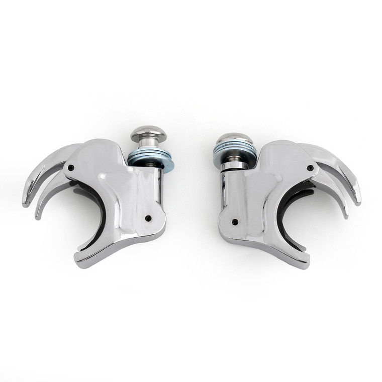 41mm Windshield Windscreen Clamps For Harley Dyna Sportster XL 883 1200, Chrome